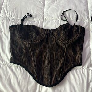 White fox corset size S